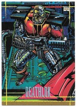 Marvel Universe Series IV Promo Trading Cards Deathlok #0 Skybox 1993 NEAR MINT - £20.40 GBP