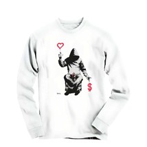 Banksy Love Over Money Graffiti Art Long Sleeve Tee - £27.75 GBP+