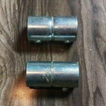 Lot Of 2 Steel City 1/2&quot; Emt Die Cast Screw Coupling Connector - Free Shipping!! - £8.03 GBP