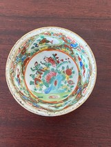 Chinese chinoiserie Rose Medallion Dollhouse Miniature Bowl Famille Porcelain - £28.19 GBP