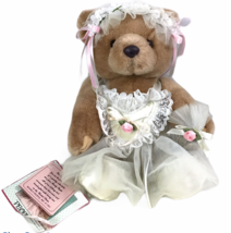 Vtg Bearly People Teddy Bear PRIMA BALLERINA or Bride Jointed Plush 1991... - £37.52 GBP