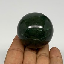 131.1g, 1.8&quot;(44mm) Green Zade Stone Sphere Gemstone,Healing Crystal, B27150 - £16.27 GBP