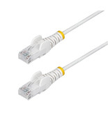 Startech N6PAT4WHS SLIM CAT6 CABLE WHITE LSZH SLIM SNAGLESS RJ45 UTP PAT... - $565.44 MXN