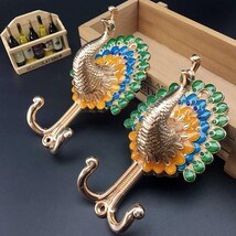 Peacock Alloy Curtain Holdback, Simple Luxury Gold Wall Hook, Creative C... - $112.35 CAD