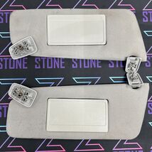 2004-2008 Ford F150 Driver Passenger Grey Cloth Left Right Sun Visors No... - $42.46