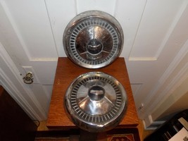Vintage Pair of Ford Dog Dish Hub Caps - $748.28 MXN