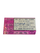 Rolling Stones Concert Ticket Stub San Diego, CA Oct. 7, 1981 Tattoo You... - £19.93 GBP