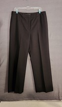 NWT LE SUIT Separates Black Polyester Lined Pleated Dress Pants Womens Size 14P - £31.93 GBP