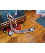 VTG 1970s Retro Red Radio Flyer Scooter #38 Kids Chrome Fenders White Rims - $74.24