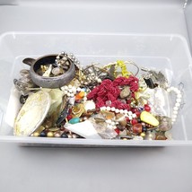 4.5 lb. Crafting Jewelry Lot, Parts, Harvest, Repurpose, Recycle, Craft - £39.35 GBP