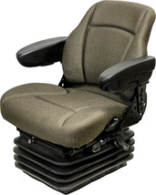 Sears Style 12 Volt Air Seat Brown Fabric bottom mounting 9.50&quot; x 9.25&quot; - £983.27 GBP
