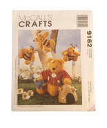 McCall&#39;s Crafts 9162 Pattern Bee My Hunny Bear Bumble Plush 10&quot; 5.5&quot; UC - £4.02 GBP