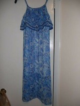 Derek Heart Girl Blue Spaghetti Straps Sleeveless soft Lining dress S 7/8. 151DK - £10.82 GBP