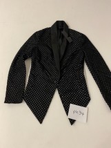 TOPSHOP Premium Black Tuxedo Jacket with Embellishments  UK 8   (ph34) - £29.34 GBP