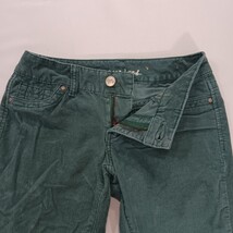 Maurices Skinny Leg Green Cotton Stretch Corduroy Pants in Women’s Size Small image 12