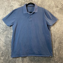Vortex Polo Shirt Mens Extra Large Dark Blue Casual Work Outdoors Cotton - $12.09