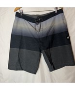 Hurley Men&#39;s Board Shorts Size 34-Black Gray Gradient - $489.88 MXN