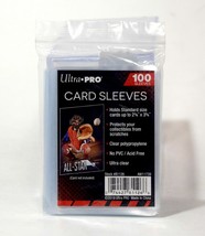 NEW Ultra Pro 100 Count Clear Poly Penny Trading Card Sleeves Sports MTG 81126 - £1.09 GBP