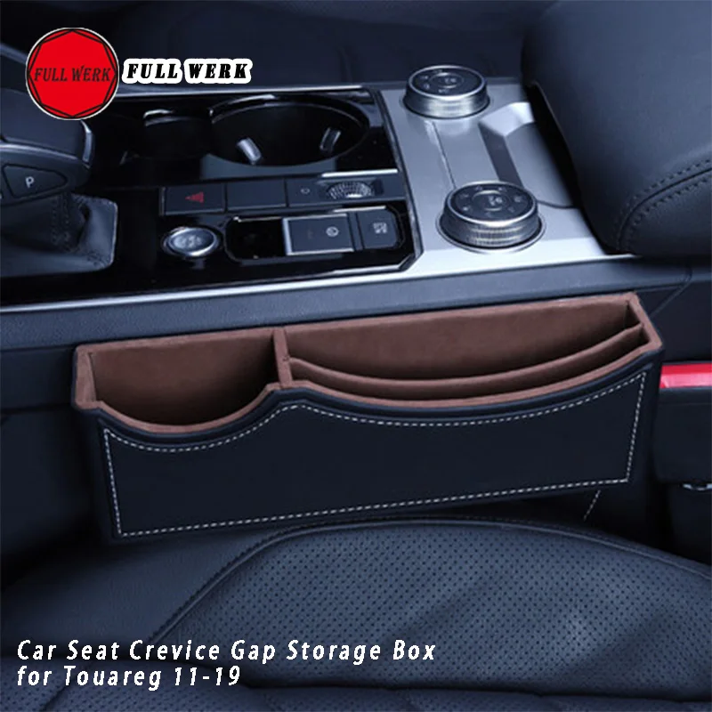 1pc Leather Car Seat Crevice Gap Storage Box Orangizer Console Case Hold... - $54.05