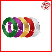 82 Feet of Vibrant 18 Gauge Aluminum Craft Wire - 5 Colors for Jewelry M... - $27.71