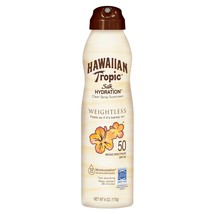 Hawaiian Tropic Weightless Hydration Clear Spray Sunscreen SPF 50, 6oz | Hawaiia - £22.37 GBP
