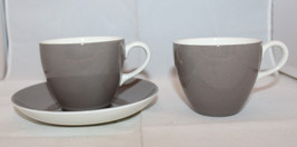 Wedgwood of Etruria &amp; Barlaston 2 Coffee Tea Mug Cup 1 Saucer Set Englan... - $43.41