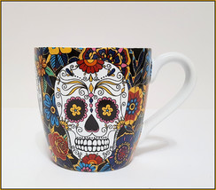 NEW RARE Williams Sonoma Halloween Day of the Dead Mug 14.75 OZ Porcelain - £31.96 GBP