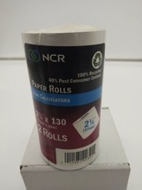 2-Pack NCR Paper Rolls 2-1/4&quot; x 130&#39; For Calculators - £9.85 GBP