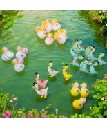 Lot Of 45 Vtg Plastic Pastel Kitschy Duck In Kerchief Goose Tophat Cake ... - $532.75 MXN