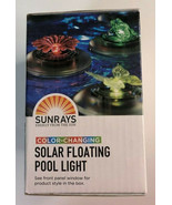 Sunrays Solar Floating Pool Spa Pond Butterfly Light Hot Tub Color Changing - $29.28