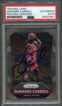 2015-16 Panini Prizm #101 DeMarre Carroll Signed Card AUTO PSA Slabbed Raptors - £40.08 GBP