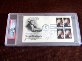 GEORGE H.W BUSH 41ST PRESIDENT SIGNED AUTO 1982 GEORGE WASHINGTON COVER ... - $494.99