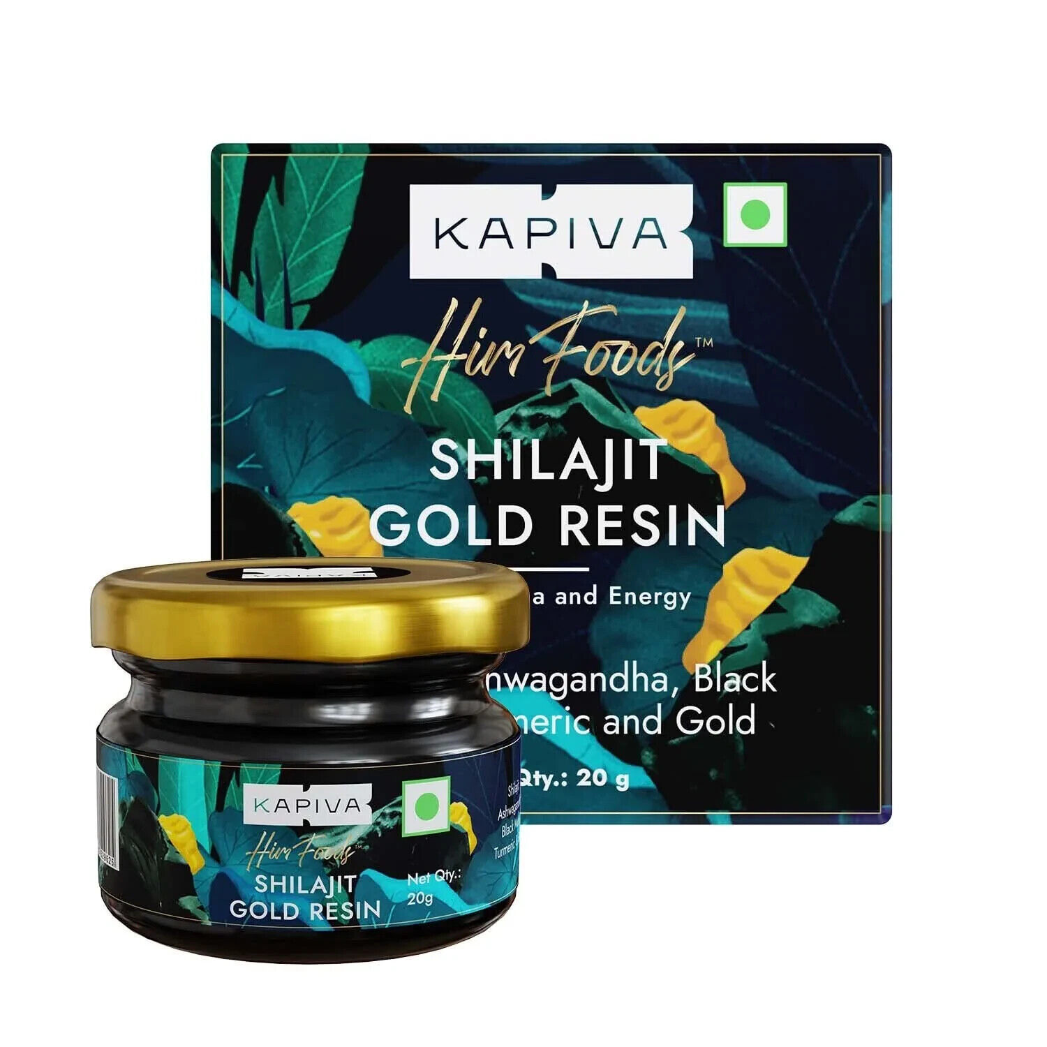 Kapiva Himalayan Shilajit  Gold Resin 20g | 100% Ayurvedic | Free Shipping