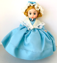 Madame Alexander 8&quot; Doll United States US 559 Blue Taffeta Dress Lace Ha... - $19.34