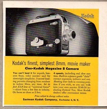 1954 Print Ad Cine-Kodak Magazine 8mm Movie Camera&#39;s Rochester,NY - £9.45 GBP