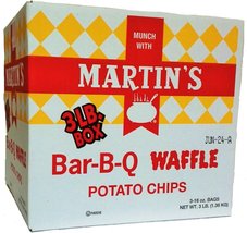 Martin&#39;s B-B-Q Waffle Potato Chips (3 LB Box) - £24.68 GBP