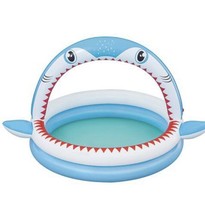 H2OGO! Sharktastic Kids Inflatable Sprinkler Play Pool - £15.35 GBP