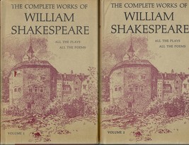 The Complete Works Of William Shakespeare In 2 Volumes w/dj Ex+ Book Club 1960s - £27.10 GBP