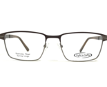 Eight to Eighty Eyeglasses Frames Lincoln BROWN Gray Square Full Rim 54-... - $46.53