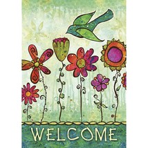 Toland Home Garden 109494 Groovy Blooms Spring Flag 28x40 Inch Double Sided Spri - £25.49 GBP