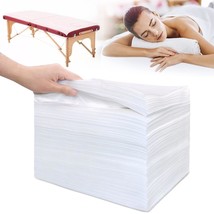 100Pcs Disposable Massage Table Sheets 31.5&quot; x 71&quot; Non-Woven Fabric Bed ... - $962.92 MXN