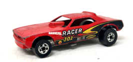 Vintage Hot Wheels Red Top Eliminator Funny Car Radical Racer 301 Black Wall - £6.39 GBP