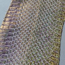 Iridescent Elaphe Snake Skin Leather Snakeskin Shifting Metallic Brushed... - $207.80 MXN+