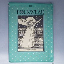 Folkwear #105 Syrian Dress Sewing Pattern 1982 Sizes Small Average Tall - $16.95