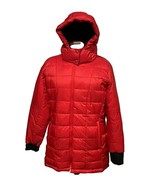 Swiss Tech Women&#39;s Puffer Full Zipper Red/Black Hoodie Jacket Size L (12... - $27.01