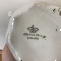 Vtg Antique Johnson Bros Ironstone Porcelain Gold Trim Creamer Sugar Bowl Set - £63.94 GBP