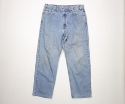 Vintage Levis 468 Mens 38x30 Distressed Loose Fit Straight Leg Denim Jeans Blue - £47.44 GBP