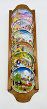 Barbara Furstenhofer Bayreuth Fairy Tale Mini Plates Holder Set of 6 German 4&quot; - £44.79 GBP