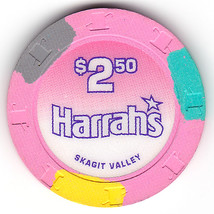 Casino Gaming Chip - Harrah&#39;s Casino - Skagit Valley, WA - Half Dollar - £3.75 GBP