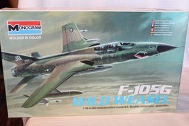 1/48 Scale Monogram, F-105G Wild Weasel Airplane Model Kit #5806 BN Open Box - $71.25